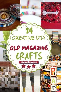 DIY Old Magazine Crafts Book Lovers Gifts Diy, Recycle Crafts Diy, Diy Recycled Projects