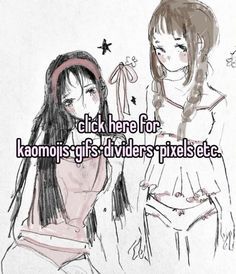 two girls with long hair standing next to each other