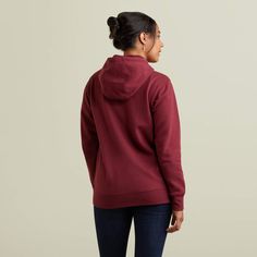 Ultra soft and comfortable, Ariat Hoodies are perfect for wherever you might take them. This one comes with a logo graphic down the sleeve. Ariat Logo Hoodie | Women's Logo Hoodie in Zinfandel, Size: Small by Ariat Ariat Logo, Zinfandel, All Colors, A Logo, Logo Graphic, Women's Style, Hoodies Womens, Sign Up, Turtle Neck