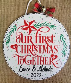 our first christmas together ornament