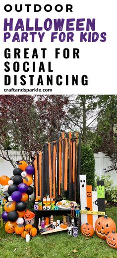 outdoor halloween party for kids great for social distancing