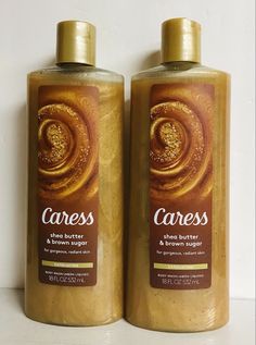 2 Bottles Caress ~ Shea Butter & Brown Sugar Exfoliating Body Wash 18 fl oz Each. Best Smelling Body Wash, Caress Body Wash, Michelle Carter, Exfoliating Body Wash, Bath N Body Works, Body Hygiene, Bath And Body Works Perfume, Shower Skin Care, Sugar Body