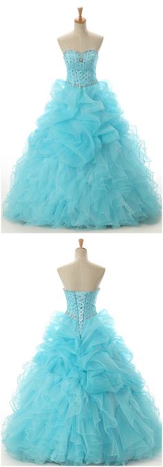 Pool Ball-Gown Sweetheart Sweep Train Tulle Wedding Dress With Cascading Ruffles Beading. Blue Color Wedding Dress for Plus Size Bride, Second Wedding and Older Bride. Sweetheart Neckline Ball Gown For Sweet 16 And Prom, Sweetheart Neckline Organza Quinceanera Dress For Prom Season, Organza Ball Gown For Sweet 16 And Prom Season, Organza Ball Gown For Sweet 16 During Prom Season, Organza Ball Gown For Sweet 16 Prom, Sweet 16 Tulle Ball Gown With Ruffles, Quinceanera Dress With Ruffles And Sweetheart Neckline For Prom, Ruffled Tulle Quinceanera Dress For Debutante Ball, Sweet 16 Tulle Ball Gown With Sweetheart Neckline