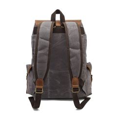 Men's classic retro notebook backpack stylish atmosphere appearance, waterproof and wearable, large size space, safe and easy to carry. The large-capacity canvas travelbackpack has multiple pockets to accommodate your various items such as mobile phones, wallets, keys, laptops, umbrellas, drinking glasses, clothes and more. It can also be used as a hiking backpack, computer bag, shoulder bag backpack, school backpack, travel backpack wallet, outdoor backpack, sports backpack, business laptop backpack, weekend shopping rucksack and so on. 
 
     ITEM FEATURES  - 1 x Main Compartment 
- 1 x Laptop Compartment 
- 1 x Front Pocket 
- 2 x Slot Pockets 
- 2 x Side Pockets 
- Waterproof& Durable 
- Fit Laptop 15.6" 
 
     ITEM DETAILS  *Item Type: Backpack 
*Material: Waxed Canvas & Crazy H Brown Canvas Travel Backpack, Large Capacity Canvas Backpack For Adventure, Outdoor Canvas Backpack With Multiple Pockets, Brown Large Capacity Backpack For Adventure, Vintage Travel Backpack With Pockets, Retro Canvas Backpack For Travel, Casual Adventure Bags With Multiple Pockets, Retro Large Capacity Canvas Bag For Travel, Brown Canvas Travel Bag With Multiple Pockets