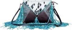 Myra Bag Women's Effervescence Leather And Hair-On Tooled Turquoise One Size: Handbags: Amazon.com Pigeon Forge Tn, Fringe Bags, American Spirit, Pigeon Forge, World Class, Western Wear, Handbag Backpack, Pigeon