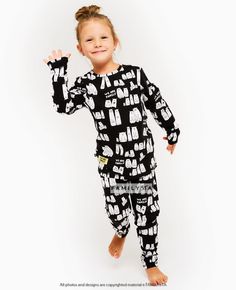 Pajamas For Family, Matching Family Outfit, Family Pjs ❥ THE PRICE IS PER PIECE ❥ Feel comfy and look fresh at home with our originally-designed premium quality cotton pajamas! ❥ Materials and Care: 100% Cotton For ultimate results wash at a low temperature. Dry naturally. Iron inside out only ❥ Make sure to check our size chart in the FAQ section below ❥Processing Time: 1-3 biz days (though items often ship even faster!) ❥Delivery Time: We ship our pieces Express only! - US&Canada 2-3 biz d Black Printed Sleepwear For Pajama Party, Long Sleeve Graphic Print Sleep Sets, Black Relaxed Fit Bedtime Sets, Long Sleeve Graphic Print Bedtime Set, Black Cotton Sleepwear For Christmas, Black Relaxed Fit Sets For Sleepover, Playful Black Bedtime Sets, Black Crew Neck Sleepwear For Pajama Party, Playful Long Sleeve Sleepwear For Holidays