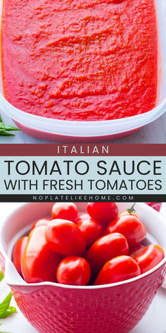 Have an amazing and family-friendly dinner with the best tomato sauce with fresh tomatoes! An easy tomato sauce recipe that's sweet and incredibly delicious to put over your pasta! A vegetarian (Vegan too) tomato sauce a.k.a. marinara sauce and gluten-free! Tomato Sauce Fresh Tomatoes, Authentic Italian Tomato Sauce Recipe, Gluten Free Tomato Sauce, Tomato Sauce With Fresh Tomatoes, Easy Comfort Food Recipes, Sauce With Fresh Tomatoes, Healthy Italian Recipes, Italian Tomato Sauce, Favorite Pasta Recipes