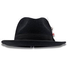 Montique Black 2 1/4" Brim Beaver Look Felt Hat H-81 Brim Size 2 1/4" Feather Accent Matching Grossgrain Ribbon Beaver Look Wool Pinch Crown Felt Hat Velcro Size Adjuster Size XL is an additional $5 Mens Braids, Red Bottoms, Dress Hats, Cool Hats, Felt Hat, Fedora Hat, Burgundy Color, Wide Brimmed, Hat Sizes