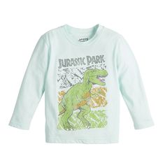 Add the finishing touch to your kid's outfit with this fun Baby & Toddler Boys Jumping Beans® Jurrasic Park T-Rex Long Sleeve Graphic Tee. Click on this BABY ESSENTIALS & APPAREL GUIDE to find everything you need to keep your baby healthy and happy!Add the finishing touch to your kid's outfit with this fun Baby & Toddler Boys Jumping Beans® Jurrasic Park T-Rex Long Sleeve Graphic Tee. Click on the BABY PRODUCTS & CLOTHES GUIDE to find everything you need to keep your baby healthy and happy!FEATU Jurassic Park T Rex, Clothes Guide, Dinosaur Tshirt, Jurrasic Park, Long Sleeve Graphic Tee, Fun Baby, Jumping Beans, Baby Essentials, Jurassic Park