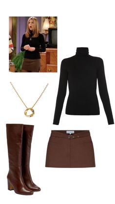 Rachel Green Outfits, Trendy Outfit Ideas, 2000s Outfits, Fall Outfit Ideas, Rachel Green, Trendy Outfit, Causual Outfits, Friend Outfits, Green Outfit