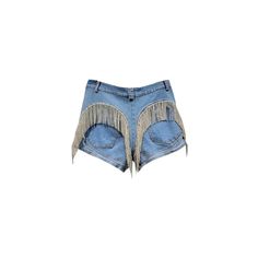 Elevate your summer wardrobe with our Twila Diamond Shorts. These high waisted denim shorts will flatter your figure and the rhinestone diamond tassels add a touch of glamour. Feel confident and stylish in these statement shorts that will turn heads wherever you go. Trendy Festival Bottoms With Frayed Hem, Trendy Bottoms With Frayed Hem For Festival, Festival Shorts With Frayed Hem, Trendy High Rise Fringe Shorts, Frayed Hem Festival Shorts, Festival Jean Shorts With Frayed Hem, Trendy Tasseled Bottoms For Summer, Trendy Tasseled Summer Bottoms, Casual Jean Shorts With Rhinestone Fringe For Summer