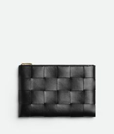 Small Pouch Bottega Veneta Pouch, Fall 24, Bottega Veneta Intrecciato, Small Pouch, Small Clutch, Black Shop, Small Pouches, Zip Pouch, Black Hardware