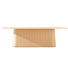 an empty wooden table on a white background