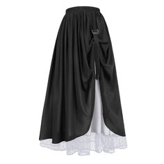 PRICES MAY VARY. Premium Material:Our Renaissance skirt boasts a stretchy double-layered for maximum comfort and freedom of movement. Unique Design for Women: This Renaissance skirt falls elegantly to the ankle, featuring an adjustable elastic band for a personalized fit. Versatile Styles: Inspired by the Renaissance and Victorian era, as well as pirate and floor-length skirts, our skirt offers a variety of layered designs to suit different occasions and preferences. Multiple Usages: Perfect for Victorian Skirts, Medieval Skirt, Victorian Peasant, Pirate Skirt, Victorian Skirt, Steampunk Skirt, Maxi Lace Skirt, Long Skirts For Women, Skirt Maxi