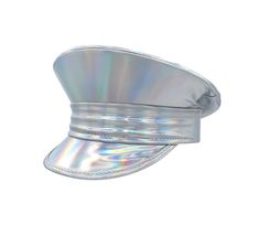 PRICES MAY VARY. Womens Holographic Iridescent Silver Captain Hat. Perfect for Men, Women and Teens! Silver Military Festival hat stands about 6.5 inches tall. One size fits most up to 58cm or 22 inches. Dazzle it up! Perfect for crafts. Add gems, rhinestones, spikes and more! Not included. Great for music festivals, bachelorette party bride to be hat, 4th of July, raves, Halloween, every day wear, and more. Comfortable and lightweight to wear. Spot clean only. For ages 14 and older. Complete yo Rave Hats, Silver Hat, Space Pirates, Steampunk Festival, Holographic Iridescent, Rainbow Holographic, Rainbow Iridescent, 30th Bday, Bachelorette Party Bride