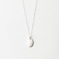 Our most popular oval pendant, without personalization. Choose a smooth, or hand-hammered texture. Diana Necklace, Oval Necklace, Oval Pendant, Hammered Silver, Gold Material, Shop Necklaces, Gold Vermeil, Handmade Silver, Precious Metals