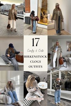 Looking for cozy and stylish outfit inspiration this fall and winter? Check out these cute and comfy Birkenstock clogs outfit ideas! From casual, laid-back looks to chic, layered styles, Birkenstock clogs are the perfect addition to your seasonal wardrobe. Whether you're running errands or meeting friends for coffee, these outfit ideas will keep you feeling cozy and cute all season long. Get inspired with the best Birkenstock clogs outfit ideas for fall and winter! #BirkenstockClogsOutfit Womens Birkenstock Boston Outfit, Shearling Birkenstock Street Style, B.o.c. Clogs Outfits, Clogs Outfit For Women Fall, Boston Chunky Birkenstock Outfit, Styling Boston Clogs, Slip On Clogs Outfit, Dr Martens Clogs Outfit, Platform Birkenstock Outfit