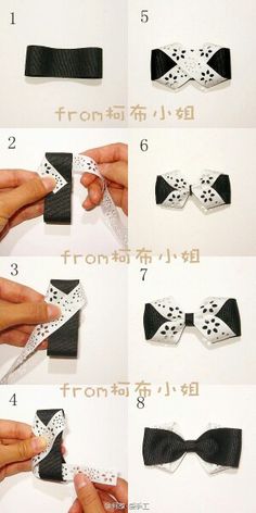 instructions to make an origami bow