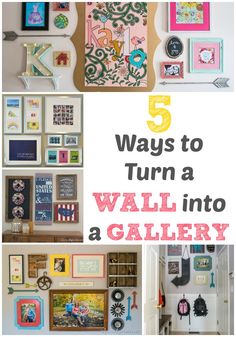 the top five ways to turn a wall into a gallery