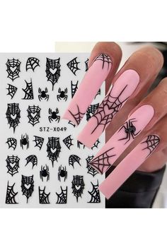 Halloween Nail Art Stickers Decals Black Spider Web Halloween Nail Stickers 8PCS Spider Web Bat Moon Halloween Nail Designs Manicure Decals Transfer Sliders for Women Halloween Nail Art Decorations Halloween Nail Decals, Moon Halloween, Halloween Spider Web, Black Spider, Halloween Nail, Halloween Nail Art, Art Stickers, Accessories Bags, Nail Art Stickers