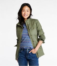 Women's BeanFlex Utility Jacket | Women's at L.L.Bean Womens Utility Jacket, Spring Wardrobe Essentials, Stylish Outfits For Women Over 50, Womens Jackets Casual, Build A Wardrobe, Spring Capsule Wardrobe, Fashion Capsule, Wardrobe Basics, Outfit Combinations