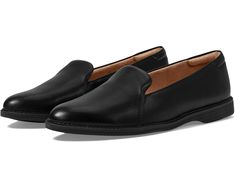 Women's Flat Shoes, Saddle Brown, Naturalizer Shoes, Easy Going, Flat Shoes, Black Faux Leather, Shoes Black, Slip Ons, Arch Support