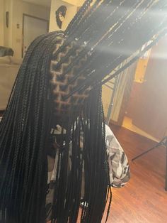 Extra Small Knotless Braids Long, Small Individual Braids For Black Women, Xs Knotless, Xs Knotless Braids, Knotless Braids Long, Braids Parting, Women White Dress, White Dress Lace, Small Knotless