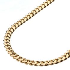 Product Description: 🌟 DISCOVER ELEGANCE: Explore the exquisite collection of Women's Miami Cuban Link Necklaces crafted from 14K real gold, designed to add a touch of elegance to every outfit. 💎 MATERIAL AND DESIGN: Material: Real Gold 14K Miami Cuban Link style meticulously designed for women Crafted with attention to detail for a luxurious look 👑 SOPHISTICATED ACCESSORY: Elevate your style game with these Miami Cuban Link Necklaces, a versatile accessory that complements both formal attire Elegant Cuban Link Chain Necklace With Polished Finish, Luxury Yellow Gold Necklace With Curb Chain, Elegant Cuban Link Jewelry With Polished Finish, Yellow Gold Polished Chain Necklace, Formal Curb Chain Necklace, Classic Yellow Gold Necklace With Shiny Finish, Fine Jewelry Yellow Gold Necklaces With Shiny Finish, Yellow Gold Curb Chain Necklace, Luxury Round Necklaces With Shiny Finish