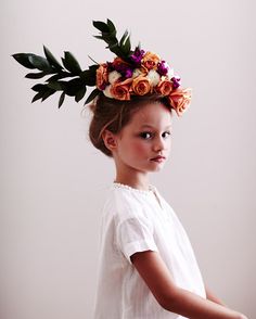 Head Garland, Floral Headpiece, Flower Girls, Dandy, Design Floral, Well Dressed, Flower Crown