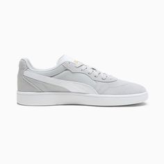 PUMA Astro Play Men's Sneakers, Flat Light Gray-PUMA White, extralarge Fenty X Puma, White Puma, Sneakers Puma, Black Puma, Low Boots, Sneaker Games, White Flats, Leather Upper, Branding