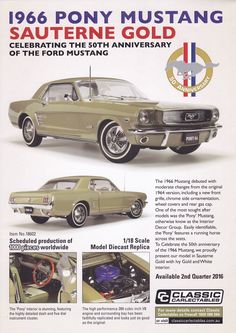 an advertisement for the ford mustang