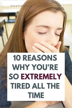 Why am I tired all the time? How do I get more energy? Are you tired every day no matter how much sleep you get? Do you constantly ask yourself... Why am I so tired all the time? Find out 10 possible lifestyle and medical causes of fatigue and being tired all the time. Also get information on how you can boost your energy and stop feeling tired.  #fatigue #tiredness #chronicfatigue #wellness #health #sleep #lackofsleep #HWS #healthywealthyskinny Why Am I So Tired, How To Boost Energy, Causes Of Fatigue, Energy Boosting Foods, High Energy Foods, Get More Energy, Getting More Energy, Energy Tips, Feeling Fatigued