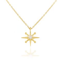 North Star Necklace, 14K Solid Gold Necklace, CZ Necklace, Silver Necklace, Star Pendant, Charm with Zirconia Necklace, Dainty CZ Necklace   FEATURES * Materials (Selectable): Solid Gold (no gold filled or gold plated material) or 925 Sterling Silver (Gold Plated) * Carat: 14K (585 - Real Gold), 925K (Sterling Silver) * Package: Jewelry Box   SHIPPING AS FOLLOWS * Turkey 1-3 days * USA 2-4 days * Europe 1-3 days * Australia 2-6 days Gold Star-shaped Diamond Necklace Gift, Gold Star-shaped Diamond Necklace, North Star Necklace, Package Jewelry, Necklace Star, Zirconia Necklace, Solid Gold Necklace, Cz Necklace, Necklace Dainty