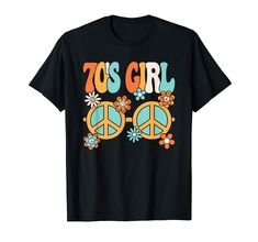 PRICES MAY VARY. 70's Girl groovy print for all who are looking for a 70s party outfit. A funny 70s outfit for women, girls, and kids. 70s hippie graphic for enthusiasts of 70s clothing or 70s clothes. 70's Girl groovy print for all who are looking for a 70s-themed party outfit. This 70's Girl hippie graphic is for women, girls, and kids. A funny 1970s disco costume for everyone who loves 70s parties and 70s music. Lightweight, Classic fit, Double-needle sleeve and bottom hem Hippie Outfits Women, Hippie Outfits Men, 70s Hippie Outfits, 70s Party Outfit, Disco Party Outfit, Nursing Outfit, Funny Easter Shirt, 70s Girl, Disco Costume