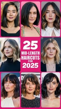 the 25 mid - length haircuts for 2020 are here to stay in shape