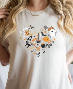 👻 Embrace the eerie allure of Halloween with our Retro Halloween T-Shirt! 🎃 Are you ready to summon some serious Halloween spirit this season? Look no further! This hauntingly delightful t-shirt is designed to bring out your inner ghost enthusiast and make you the life of the spooky soirée. Whether you're trick-or-treating with the little ones, attending a costume party, or just want to showcase your love for all things ghostly, our Retro Halloween T-Shirt is the perfect choice. 🌟 Why choose our Spooky Season Halloween T-Shirt? Our exclusive ghost design sets you apart from the typical Halloween crowd. It's cute and spooky all at once, making it perfect for adults. Dress it up with some eerie accessories or keep it casual - this t-shirt effortlessly fits any Halloween occasion. 🎁 A per White Horror T-shirt With Crew Neck, White Horror Crew Neck T-shirt, White Crew Neck Horror T-shirt, White Horror T-shirt For Halloween, Ghost Design, Cute Fall Outfits, Retro Tshirt, Retro Halloween, Halloween Season