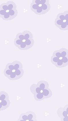 a purple flower pattern on a white background