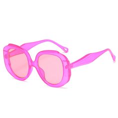 A classic style that will never go out of style, these round sunglasses are designed with mid set temples. With it's oversized shape and round lenses, these retro-inspired sunglasses can be styled with any look. Versatile enough to wear from season to season, these round sunglasses are sure to become an accessory staple.Frame Shape: RoundFrame Color: PinkFrame Material: PCLens Color: PinkLens Material: PCRim Type: Full RimLens Width: 68 mmBridge Width: 18 mmTemple Length: 142 mmFrame Width: 146 mmLens Height: 62 mmWeight: 35.5 gPolarized: NoSpring Hinge: NoAdjustable Nose Pads: No Trendy Round Sunglasses With Uva Protection, Trendy Summer Sunglasses With Round Frame, Trendy Round Frame Cat Eye Sunglasses For Summer, Trendy Cat Eye Sunglasses With Round Frame For Summer, Summer Cat Eye Sunglasses With Round Frame For Beach, Summer Beach Cat Eye Sunglasses With Round Frame, Trendy Summer Cat Eye Sunglasses, Summer Sunglasses With Tinted Lenses And Round Frame, Round Frame Sunglasses With Uva Protection For Summer