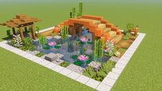 an image of a small pond in the middle of a garden