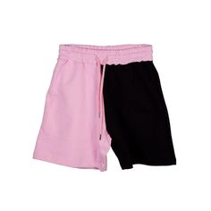 Pink Cotton Short. Comme Des Fuckdown Two-Tone Shorts. Rear Graphic Print. Drawstring For Adjustable Fit. Made In Italy. High-Quality Cotton. Stylish Practical. Perfect For Casual Wear. Designed For Women. Material: 100% Cotton. Printed Drawstring, Guess Jeans, Drawstring Shorts, Color Rosa, Pink Cotton, Overall Shorts, Home Made, The Streets, Cotton Shorts