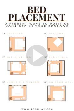 the bed placement guide is shown in this video