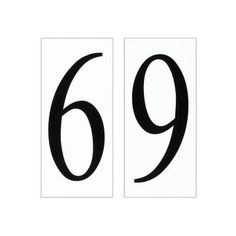 two black numbers on white paper with the number nine in each one's corner