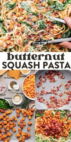 Butternut Squash Pasta Roasted Squash Pasta, Pork Chop And Butternut Squash Recipes, Pasta And Butternut Squash, Butternut Squash Spinach Pasta, Sausage Squash Pasta, Pork And Butternut Squash Recipes, Pasta With Butternut Squash Sauce, Butternut Squash Dinner Ideas, Comfort Food Breakfast