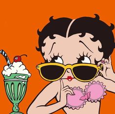 an image of a woman with sun glasses and ice cream