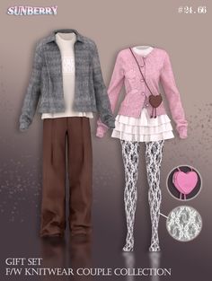 an image of a woman's outfit and pants for the game sunberryy