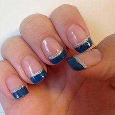 30 Fantastic French Manicure Designs - Best French Manicure Ideas Best French Manicure, Colored French Nails, Blue French Manicure, French Manicure Ideas, French Manicure Nail Designs, Glitter French Nails, French Ideas, Pink French Nails, Gel French Manicure