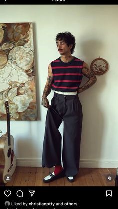 Masc Fits, Gender Fluid Fashion, Fits Ideas, Artsy Style, Mens Fashion Streetwear, Mens Fashion Classy, Fashion Styling, Streetwear Men Outfits, Summer Outfits Men