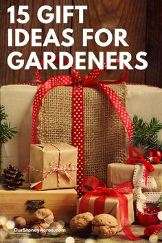 Need some gift ideas for that last person on the list who happens to love gardeningThese 15 gift ideas will help you get the perfect gift for that gardenerchristmas gifts gardening 15 Gift Ideas, When To Plant Vegetables, Homesteading Ideas, Homestead Ideas, Vegetable Garden Tips, Vegetable Garden For Beginners, Backyard Vegetable Gardens, Organic Vegetable Garden