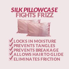 Hair Crunches, Helpful Inventions, Silk Pillowcase Diy, Frizzy Hair Tips, Silk Pillow Case, Satin Bonnets