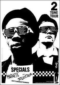 two men with sunglasses on their faces and one has a sign that says specials